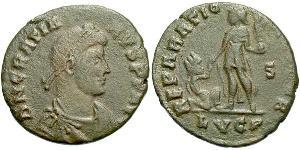 1 Follis /  AE2 Weströmisches Reich (285-476) Bronze Gratian  (359-383)