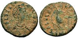1 Follis /  AE2 Impero romano (27BC-395) Bronzo Elia Flaccilla (?-385)