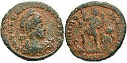 1 Follis /  AE2 Impero romano (27BC-395) Bronzo Valentiniano II (371-392)