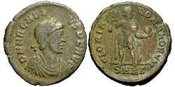 1 Follis /  AE2 Western Roman Empire (285-476) 青铜 阿卡狄奧斯