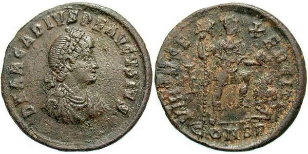 1 Follis /  AE2 Western Roman Empire (285-476) 青铜 阿卡狄奧斯