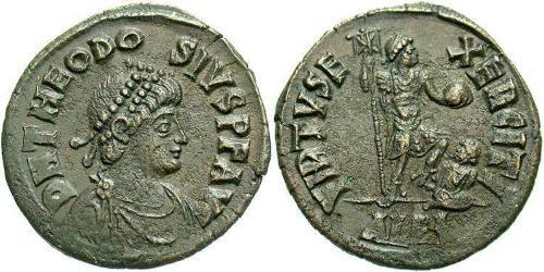 1 Follis /  AE2 羅馬帝國 青铜 Theodosius I (347-395)