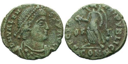 1 Follis /  AE3 Imperio bizantino (330-1453) Bronce Valente (328-378)