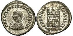 1 Follis /  AE3 Imperio romano (27BC-395) Bronce Constancio II (317 - 361)