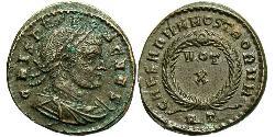 1 Follis /  AE3 Imperio romano (27BC-395) Bronce Crispo (305 - 326)