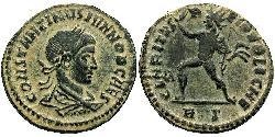 1 Follis /  AE3 Imperio romano (27BC-395) Bronce Constancio II (317 - 361)