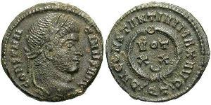 1 Follis /  AE3 Imperio romano (27BC-395) Bronce Constantino I (272 - 337)