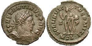 1 Follis /  AE3 Imperio romano (27BC-395) Bronce Constantino I (272 - 337)