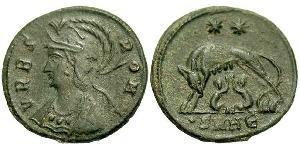 1 Follis /  AE3 Imperio romano (27BC-395) Bronce Constantino I (272 - 337)