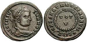 1 Follis /  AE3 Imperio romano (27BC-395) Bronce Licinius II (315-326)