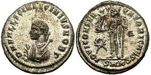 1 Follis /  AE3 Imperio romano (27BC-395) Bronce Licinius II (315-326)