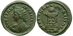 1 Follis /  AE3 Imperio romano (27BC-395) Bronce Constancio II (317 - 361)