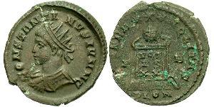 1 Follis /  AE3 Imperio romano (27BC-395) Bronce Constancio II (317 - 361)