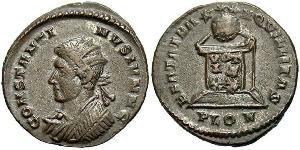 1 Follis /  AE3 Imperio romano (27BC-395) Bronce Constancio II (317 - 361)