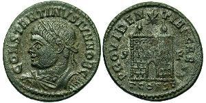 1 Follis /  AE3 Imperio romano (27BC-395) Bronce Constancio II (317 - 361)