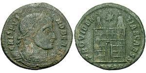 1 Follis /  AE3 Imperio romano (27BC-395) Bronce Crispo (305 - 326)