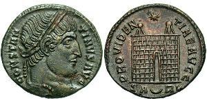 1 Follis /  AE3 Imperio romano (27BC-395) Bronce Constantino I (272 - 337)