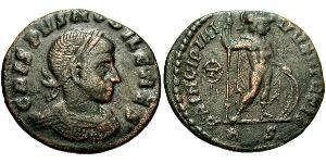 1 Follis /  AE3 Imperio romano (27BC-395) Bronce Crispo (305 - 326)