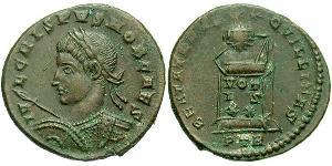 1 Follis /  AE3 Imperio romano (27BC-395) Bronce Crispo (305 - 326)