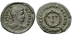 1 Follis /  AE3 Imperio romano (27BC-395) Bronce Crispo (305 - 326)