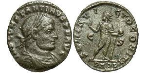 1 Follis /  AE3 Imperio romano (27BC-395) Bronce Constantino I (272 - 337)