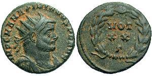 1 Follis /  AE3 Imperio romano (27BC-395) Bronce Maximiano (250-310)