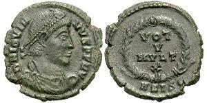 1 Follis /  AE3 Imperio romano (27BC-395) Bronce Joviano (331- 364)