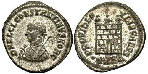 1 Follis /  AE3 Imperio romano (27BC-395) Bronce Constancio II (317 - 361)