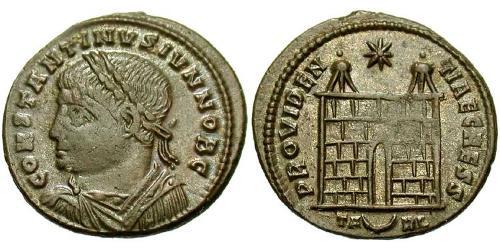 1 Follis /  AE3 Imperio romano (27BC-395) Bronce Constancio II (317 - 361)