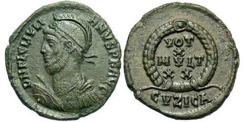 1 Follis /  AE3 Imperio romano (27BC-395) Bronce Juliano II  (331-363)