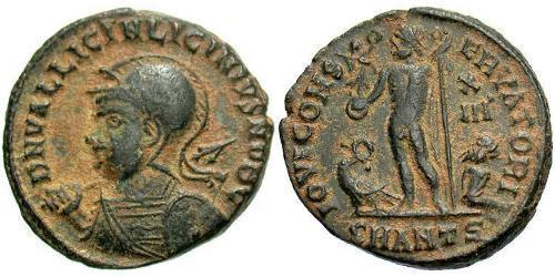 1 Follis /  AE3 Imperio romano (27BC-395) Bronce Licinius II (315-326)