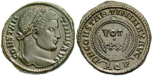 1 Follis /  AE3 Imperio romano (27BC-395) Bronce Constantino I (272 - 337)