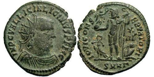 1 Follis /  AE3 Imperio romano (27BC-395) Bronce Licinio I (265-324)