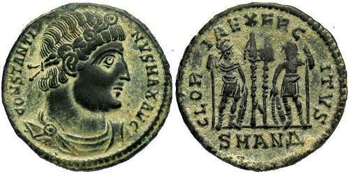 1 Follis /  AE3 Imperio romano (27BC-395) Bronce Constantino I (272 - 337)