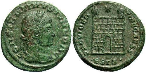 1 Follis /  AE3 Imperio romano (27BC-395) Bronce Constancio II (317 - 361)