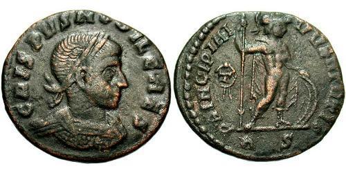 1 Follis /  AE3 Imperio romano (27BC-395) Bronce Crispo (305 - 326)