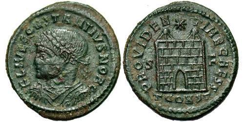 1 Follis /  AE3 Imperio romano (27BC-395) Bronce Constancio II (317 - 361)