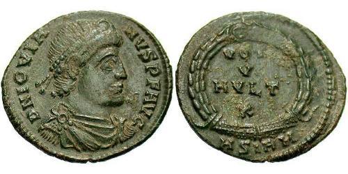 1 Follis /  AE3 Imperio romano (27BC-395) Bronce Joviano (331- 364)