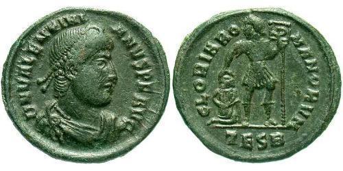 1 Follis /  AE3 Imperio romano (27BC-395) Bronce Valentiniano I (321-375)