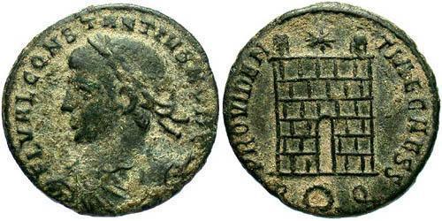 1 Follis /  AE3 Imperio romano (27BC-395) Bronce Constancio II (317 - 361)