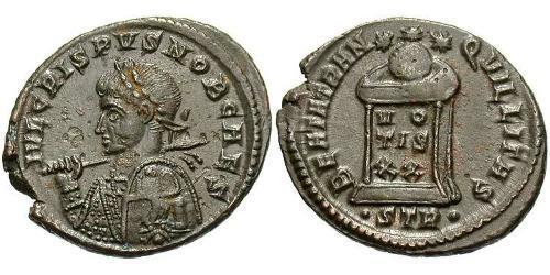 1 Follis /  AE3 Imperio romano (27BC-395) Bronce Crispo (305 - 326)