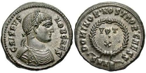 1 Follis /  AE3 Imperio romano (27BC-395) Bronce Crispo (305 - 326)