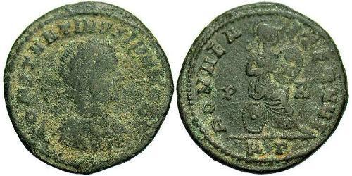 1 Follis /  AE3 Imperio romano (27BC-395) Bronce Constancio II (317 - 361)