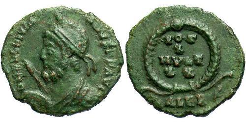 1 Follis /  AE3 Imperio romano (27BC-395) Bronce Juliano II  (331-363)