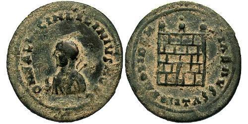 1 Follis /  AE3 Imperio romano (27BC-395) Bronce Licinius II (315-326)