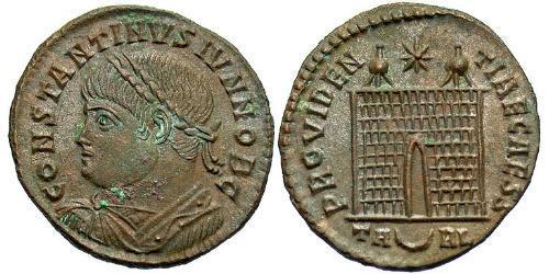 1 Follis /  AE3 Imperio romano (27BC-395) Bronce Constantino I (272 - 337)