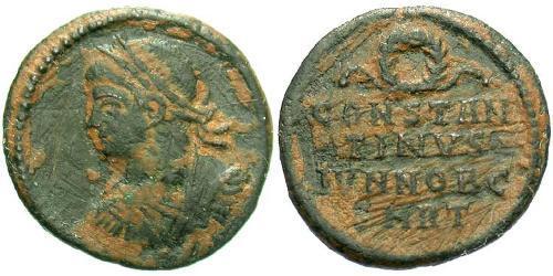 1 Follis /  AE3 Imperio romano (27BC-395) Bronce Constancio II (317 - 361)