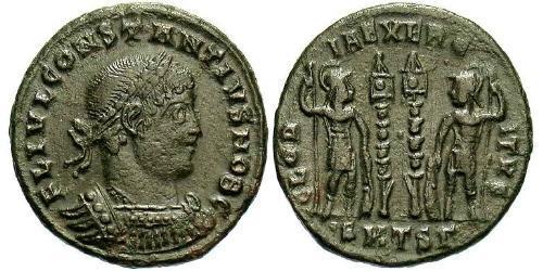 1 Follis /  AE3 Imperio romano (27BC-395) Bronce Constancio II (317 - 361)