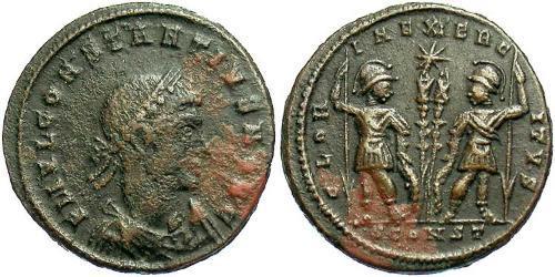 1 Follis /  AE3 Imperio romano (27BC-395) Bronce Constancio II (317 - 361)