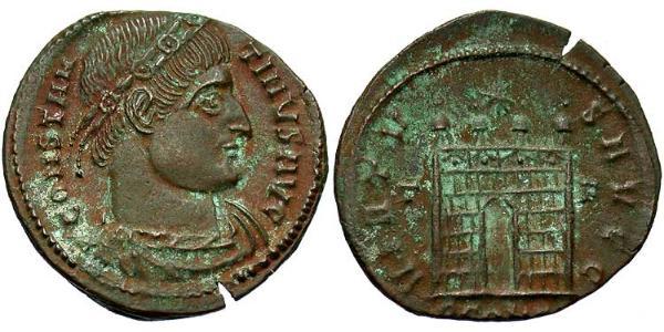 1 Follis /  AE3 Imperio romano (27BC-395) Bronce Constantino I (272 - 337)